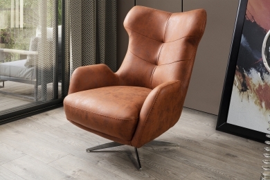 MİNDOS 360* DÖNER BERJER - KİREMİT NUBUK