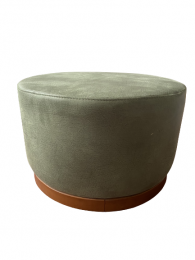 OXO DÜZ PUF - NUBUK YEŞİL
