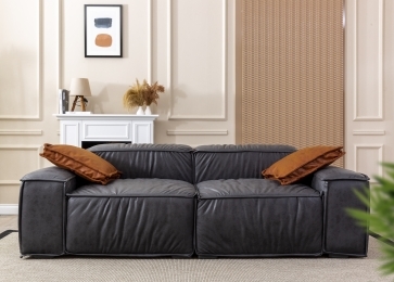 ZEN 3'LÜ KANEPE - NUBUK ANTRASİT