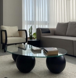 SİENA 3 TOP SEHPA - SİYAH