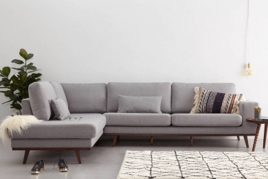 PARMA L KÖŞE KOLTUK TAKIMI - AÇIK GRİ