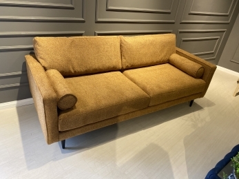 RETRO 3'LÜ KANEPE - KETEN SARI