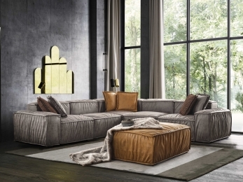 ZEN L KÖŞE KOLTUK & PUF - NUBUK VİZON (300*300)