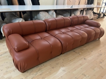 COMBİNE 3 MODÜLLÜ KANEPE (SABİT SIRTLI) - TABA SUNİ DERİ