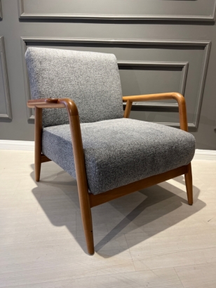 İHLARA RUSTİK BERJER - GRİ ŞÖNİL KETEN