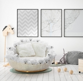 PUFYBEAR LOCA AYICIKLI 360* DÖNER BERJER - EKRU