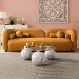 ANGEL TEDY 3'LÜ KANEPE - HARDAL