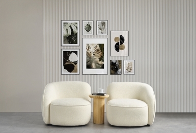 LİSBON  & ANGEL TEDY TEK KOLLU BERJER - EKRU