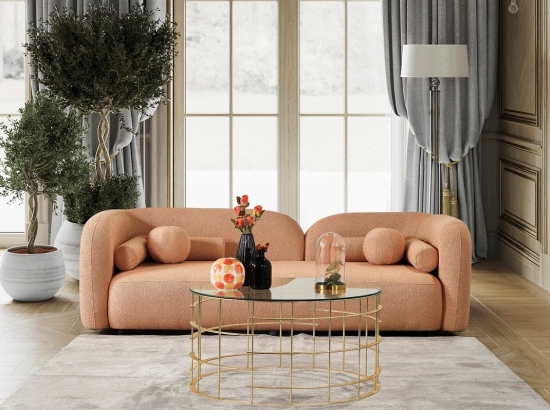 ANGEL TEDY 3'LÜ KANEPE - KAHVE