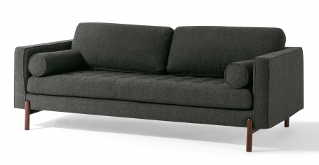 RETRO LUX 3'LÜ TEDY KANEPE - SİYAH