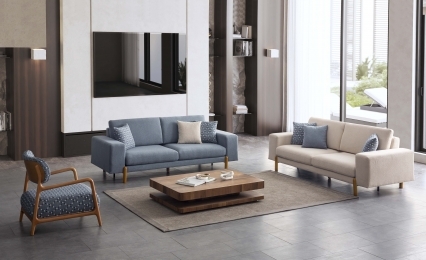 FİESTA KOLTUK TAKIMI (3+3+1) - NATURAL