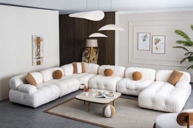 COMBİNE 6 MODÜLLÜ TEDY U KOLTUK - TEDY EKRU