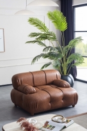 COMBİNE TEKLİ KOLTUK (TABA SUNİ DERİ)