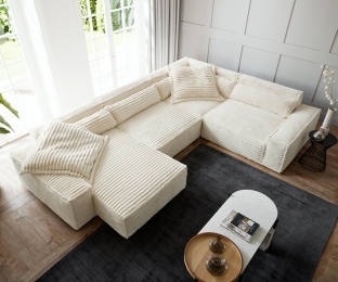 NEW ZEN 4 MODÜLLÜ U KÖŞE KOLTUK (KALIN FİTİLLİ TOSCANA)