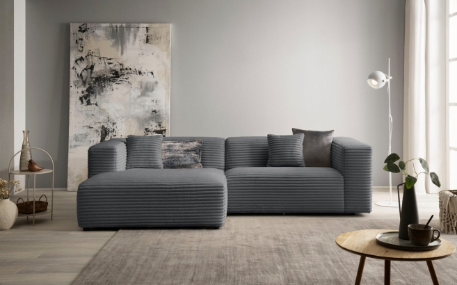 NEW BARCELONA 2 MODÜLLÜ L KÖŞE KOLTUK (KALIN FİTİLLİ TOSCANA) ANTRASİT