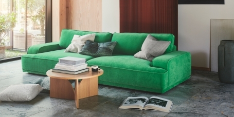 LATTE 4'LÜ KANEPE- ÇAĞLA YEŞİL KADİFE