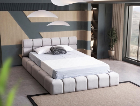 LUGANO KARYOLA BAZALI 160*200 - AÇIK GRİ