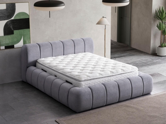 BUBBLE KARYOLA BAZALI 160*200 - GRİ