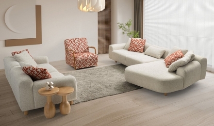 GLORİA L KÖŞE KOLTUK TAKIMI (L KÖŞE + 3 + 1)