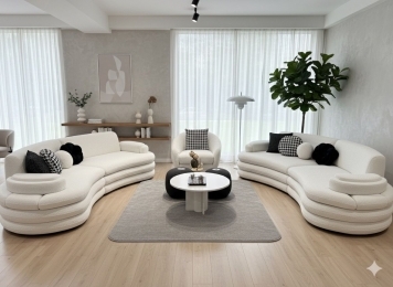 NEW ROSE 3 BOĞUMLU KOLTUK TAKIMI 4+4+1