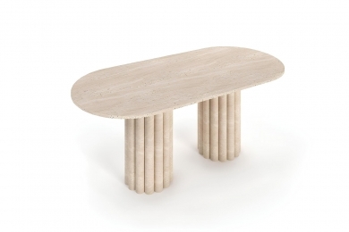 TRAVERTEN YEMEK MASASI - ÇITALI AYAKLI (90*190CM)