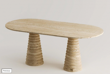 TRAVERTEN YEMEK MASASI - TÜM MODELLER (90*190CM)