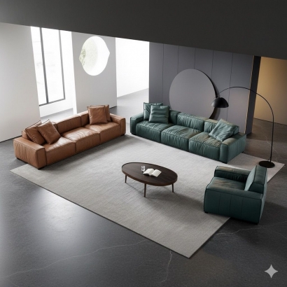 ZEN KOLTUK TAKIMI (5+5+1) KIRIŞIK SUNİ DERİ