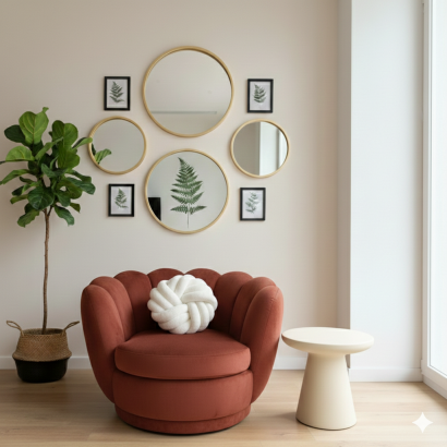 BARREL 360* DÖNER BERJER - BORDO LÜX KADİFE