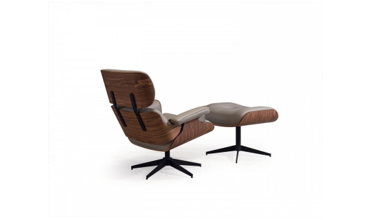 Eames Otto Berjer ve Puf - Vizon